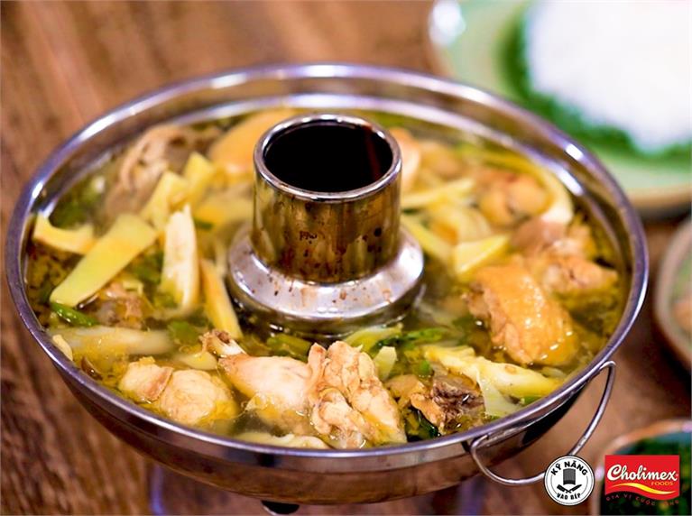 CÁCH NẤU LẨU GÀ LÁ É NGON