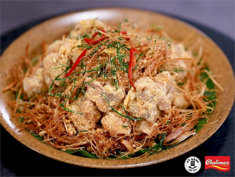 CÁCH LÀM GÀ RANG MUỐI NGON